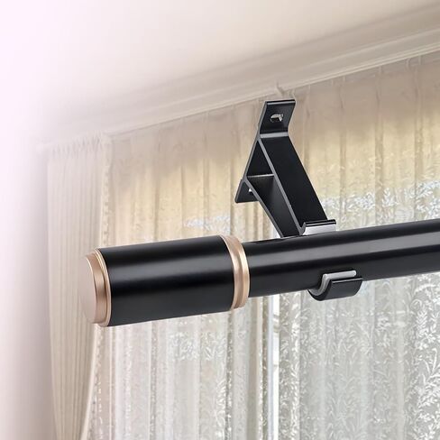 Aluminum Curtain Rod 3.3ftWallMount Silent Single Track for Indoor/Outdoor Use Perfect for Privacy in Open Spaces Multiple Colors (Rose 290cm) in Saudi Arabia