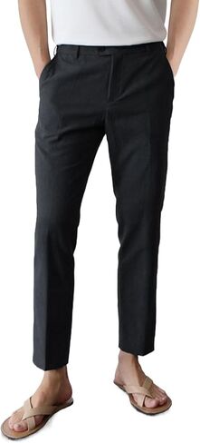 Gingtto Linen Pants Men Slim Fit Fit Fit Fit Fit Fitcidband Lightweight Summer Beach Fashion Pant Pant in Kuwait