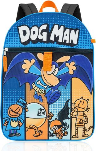 Bioworld Dog Man Backpack and Lunch Box for Boys - Bundle with 16" Backpack, Lunch Bag, Stickers, Water Bottle, More | Dog Man School Bag Set in Kuwait