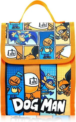 Bioworld Dog Man Backpack and Lunch Box for Boys - Bundle with 16" Backpack, Lunch Bag, Stickers, Water Bottle, More | Dog Man School Bag Set in Kuwait