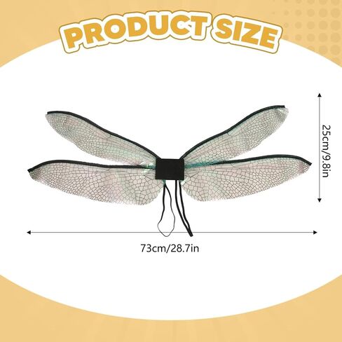 زي Colaxi Dragonfly Fairy Wing التنكري الجديد للأميرة Wing Cosplay للمناسبات والعطلات، أسود in Kuwait