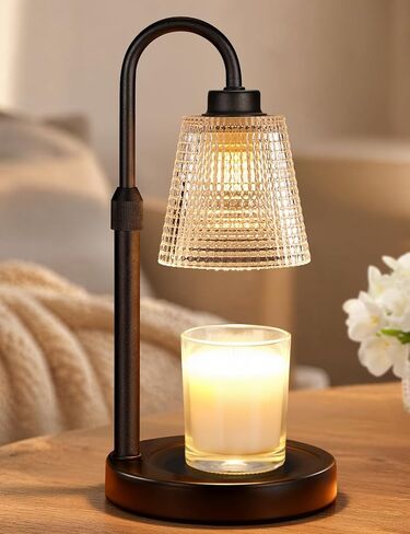 Candle Warmer Lamp with Timer & Dimmer, Electric Wax Melt Warmer, Birthday Housewarming Gifts for Mom Women Sister Friend, Home Decor for Apartment Dorm Office Bedroom in Kuwait
