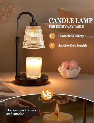 Candle Warmer Lamp with Timer & Dimmer, Electric Wax Melt Warmer, Birthday Housewarming Gifts for Mom Women Sister Friend, Home Decor for Apartment Dorm Office Bedroom in Kuwait