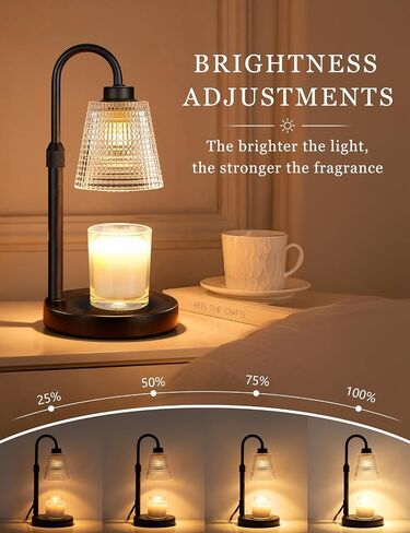 Candle Warmer Lamp with Timer & Dimmer, Electric Wax Melt Warmer, Birthday Housewarming Gifts for Mom Women Sister Friend, Home Decor for Apartment Dorm Office Bedroom in Kuwait