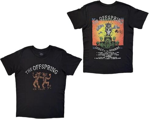 تي شيرت Ixnay On The Hombre من الكربون للرجال من The Offspring باللون الأسود in Kuwait