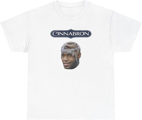 Cinnabron T Shirt Funny Lebron Cinnamon Roll Parody Meme Humor Tee in Saudi Arabia