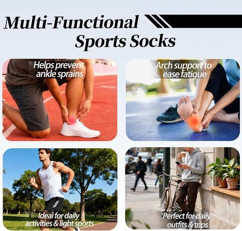 Ankle Socks For Men Size 9-13,Cotton low cut Socks,Compression Athletic Sport for Running Hiking Cycling With Heel Tab in Kuwait