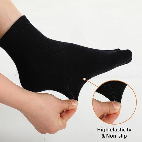 Eurzom 4 Pairs Silk Liner Ankle Socks for Men Women Lightweight Ankle No Show Moisture Wicking Socks for Adult Hiking Athletic Running Liner, Black, L in Kuwait