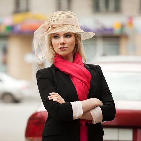 Healeved Women Hats Fashion Large Straw Beach Hat with Bowknot Wide Brim Sun Protection Cap Lightweight for Outdoor Summer Activities in Kuwait