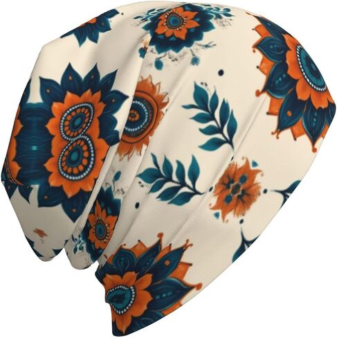 Premium Milk Silk Slouchy Beanie - Double Layer Soft Chemo Caps & Breathable Cancer Headwear Hats & Sleep Cap in Kuwait