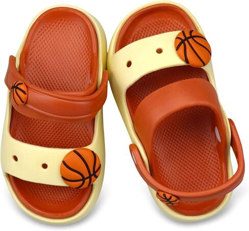 Boys Slide Sandals Toddler Slides Ball Sport Beach Garden Pool Shower Shoes Casual Summer Slippers in Saudi Arabia