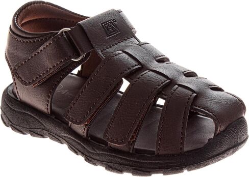 Josmo Boys Fisherman Sandals Closed Toe Adjustable Hook and Loop Summer Comfort Casual Shoes Outdoor Play for Toddler to Big Kid in Kuwait