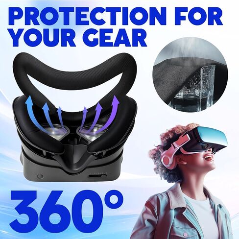 Valve Index Face Gasket 2 Pack - Ice Silk Washable Hygienic VR Cover for Valve Index Headset - High Breathability & Comfort Comes with Velcro in Saudi Arabia