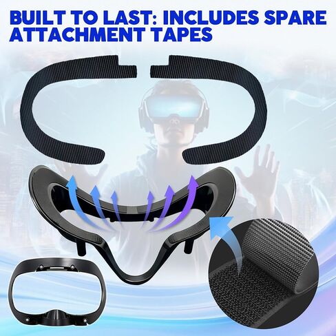 Valve Index Face Gasket 2 Pack - Ice Silk Washable Hygienic VR Cover for Valve Index Headset - High Breathability & Comfort Comes with Velcro in Saudi Arabia
