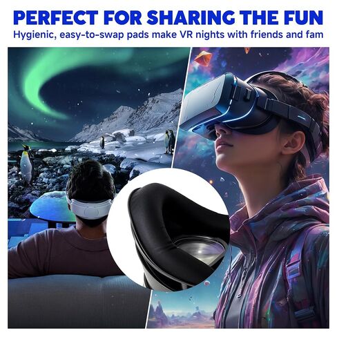 Valve Index Face Gasket 2 Pack - Ice Silk Washable Hygienic VR Cover for Valve Index Headset - High Breathability & Comfort Comes with Velcro in Saudi Arabia