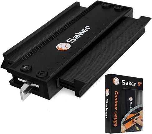 Saker Contour Gauge Profile Tool- Adjustable Lock-Precisely Copy Irregular Shape Duplicator -Irregular Welding Woodworking Tracing - Must Have Tool for DIY Handyman, Construction (5INCH FATHER'S DAY) in Kuwait