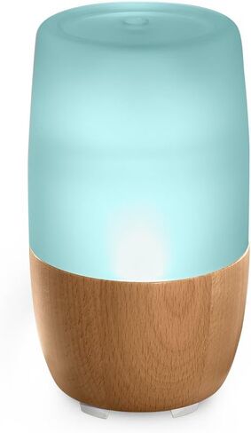 Ellia Reflect Ultrasonic Essential Oil Diffuser with 3 Oil Samples, 7 Hours Continuous Runtime, Mood Light, Sounds and Remote - 150mL, Clear in Saudi Arabia