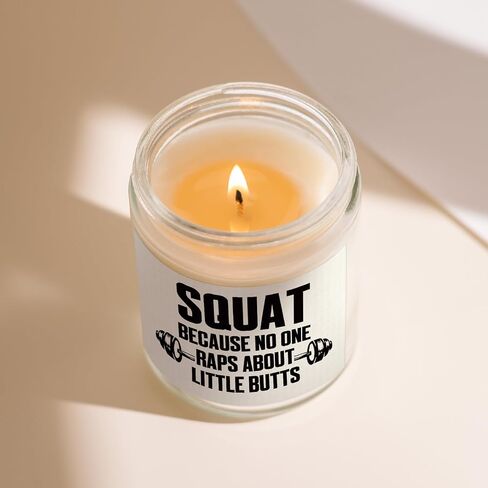 Petalsun Gym Workout Gifts for Women, Funny Motivational Gifts for Fitness Exercise Sports Crossfit Pilates Lover, Gym Rat, Birthday, Christmas- Lavender Natural Soy Wax Candle(7oz) in Saudi Arabia