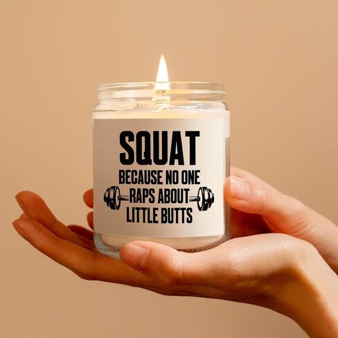 Petalsun Gym Workout Gifts for Women, Funny Motivational Gifts for Fitness Exercise Sports Crossfit Pilates Lover, Gym Rat, Birthday, Christmas- Lavender Natural Soy Wax Candle(7oz) in Saudi Arabia