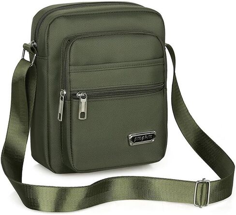 Men's Crossbody Bag,Large Capacity Crossbody Bag Fashionable Single-Shoulder Bag Simple and Casual Business Men's Bag in Kuwait