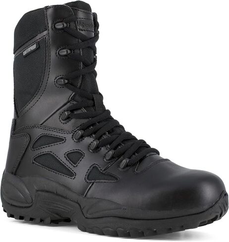 Reebok Work Rapid Response RB 8" WP Boot Women's Boot, 7 C/D US, Black in Kuwait