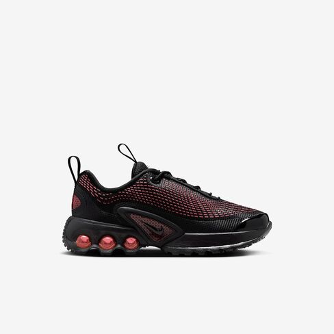 حذاء Nike Air Max Dn للأطفال الصغار (FN4453-006، أسود/أسود/قرمزي ساطع/أسود) مقاس 8 in Kuwait