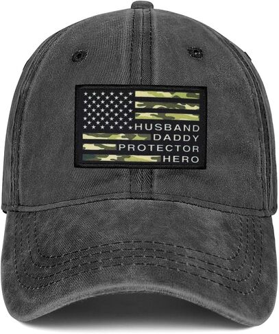 Camouflage American Flag Dad Baseball Cap in Saudi Arabia