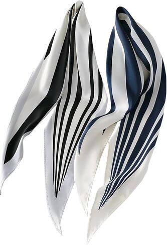 2pcs Satin Silk Angular scarf For Handbags Head Handle Ribbon Hair Fashion Skinny Scarves For Women Gift in Saudi Arabia