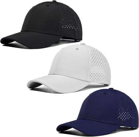 3 Pack Trucker Hat Quick Dry Mesh Golf Baseball Cap for Outdoor Sports Workout Men Women in Saudi Arabia