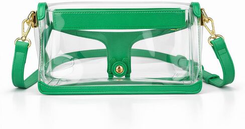 Milan Chiva Clear Crossbody Bag Stadium Approved for Women, Waterproof Clear Purse for Stadium Events Concerts Sports in Saudi Arabia