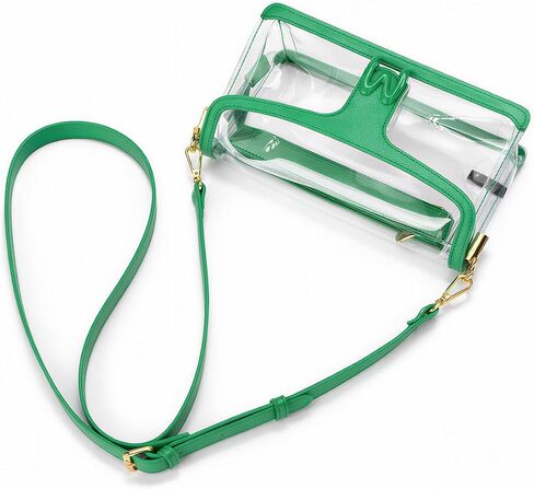 Milan Chiva Clear Crossbody Bag Stadium Approved for Women, Waterproof Clear Purse for Stadium Events Concerts Sports in Saudi Arabia