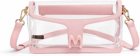 Milan Chiva Clear Crossbody Bag Stadium Approved for Women, Waterproof Clear Purse for Stadium Events Concerts Sports in Saudi Arabia