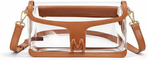 Milan Chiva Clear Crossbody Bag Stadium Approved for Women, Waterproof Clear Purse for Stadium Events Concerts Sports in Saudi Arabia