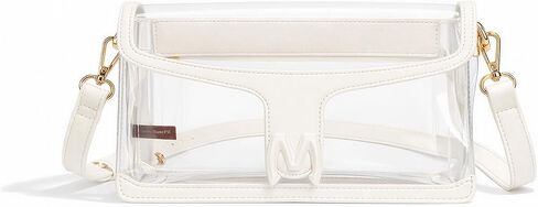 Milan Chiva Clear Crossbody Bag Stadium Approved for Women, Waterproof Clear Purse for Stadium Events Concerts Sports in Saudi Arabia
