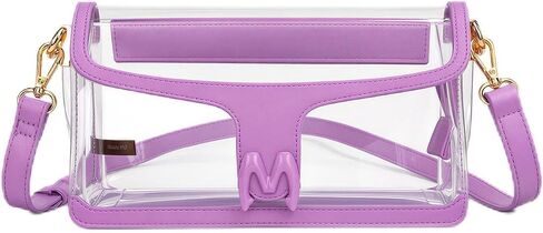 Milan Chiva Clear Crossbody Bag Stadium Approved for Women, Waterproof Clear Purse for Stadium Events Concerts Sports in Saudi Arabia
