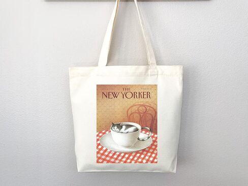 New Yorker tote bag, New Yorker magazine bag, New Yorker bag, New Yorker art, New yorker tote, art tote bag, aesthetic tote in Saudi Arabia