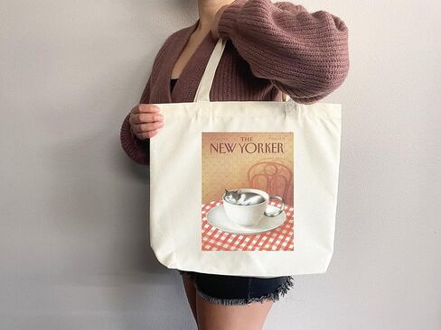 New Yorker tote bag, New Yorker magazine bag, New Yorker bag, New Yorker art, New yorker tote, art tote bag, aesthetic tote in Saudi Arabia