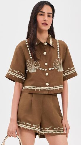 HUNTER BELL Women's Camp Shirt in Kuwait