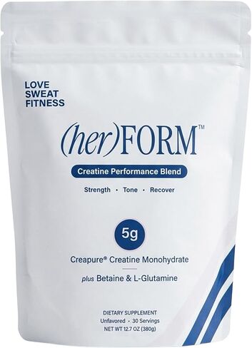 Love Sweat Fitness (her Form | Creatine for Women | 5g Creapure Creatine Monohydrate + L-Glutamine, Betaine, Coconut Water & Electrolytes | Strength, Recovery & Hydration | 30 Servings in Saudi Arabia