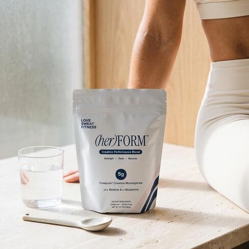 Love Sweat Fitness (her Form | Creatine for Women | 5g Creapure Creatine Monohydrate + L-Glutamine, Betaine, Coconut Water & Electrolytes | Strength, Recovery & Hydration | 30 Servings in Saudi Arabia