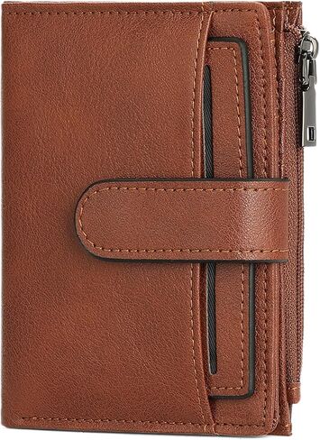 FALAN MULE Wallet for Men RFID Blocking Bifold Leather Card Holder with Zipper Change Pocket and Removable ID Windows in Saudi Arabia