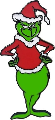 Grinch Figure Standing 1.35 Inches Tall Metal Enamel Pin in Saudi Arabia