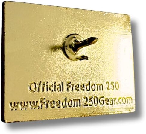 Official Freedom 250 Lapel Pin, Keepsake Collector Item in Navy Blue Velvet Pouch LImited Edition in Kuwait