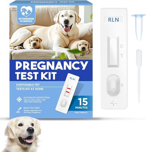 Dog Pregnancy Test Kit, Early Pregnancy Test, Fast and Accurate Home Testing, Results Within 15 Minutes in Kuwait