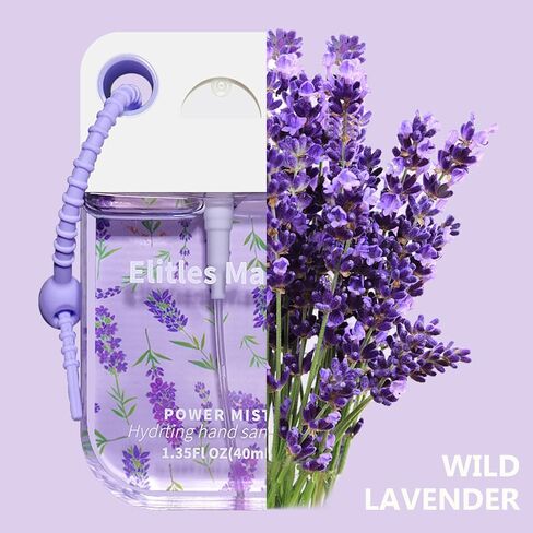 Hand Sanitizer Spray, 4Pack Hand Sanitizer Travel Size With Keychain, Scented Mini Spray Hand Sanitizer Clip Backpack Purse, Gifts for WomenTeen Girls Kids Nurse Teacher in Kuwait