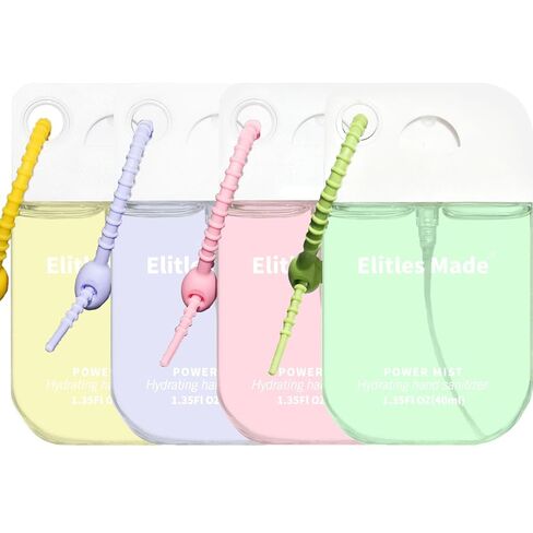 Hand Sanitizer Spray, 4Pack Hand Sanitizer Travel Size With Keychain, Scented Mini Spray Hand Sanitizer Clip Backpack Purse, Gifts for WomenTeen Girls Kids Nurse Teacher in Kuwait