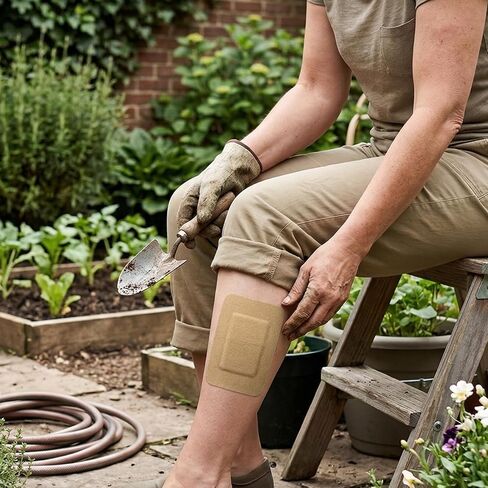 60 Count Large Bandages 3x4 Inch Flexible Fabric Adhesive Big Bandaids for Knees and Elbows Breathable Large Bandaids for Home Care in Kuwait