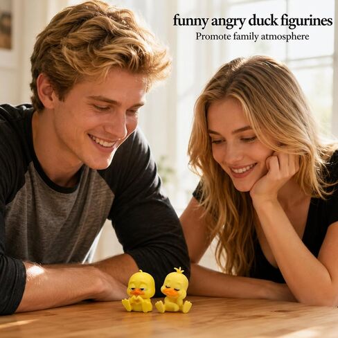 CZFDHP Angry Duck, Funny Desk Decor, 5 Pcs Car Interior Accessory, Unique 3D Ducks for Office Workers, Duck Figurine Collection for Stress Relief and Dorm Room Decor in Saudi Arabia