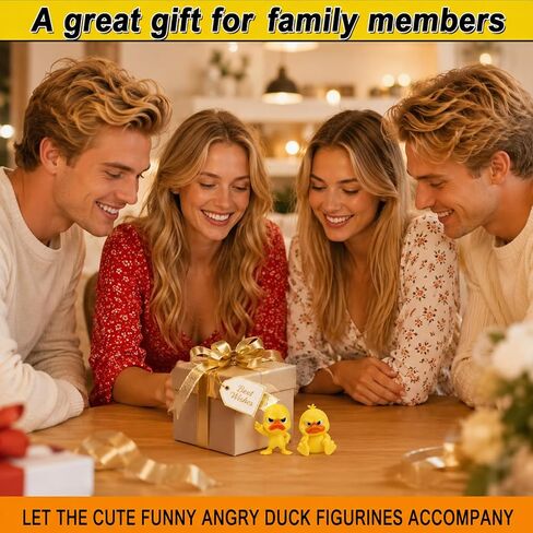 CZFDHP Angry Duck, Funny Desk Decor, 5 Pcs Car Interior Accessory, Unique 3D Ducks for Office Workers, Duck Figurine Collection for Stress Relief and Dorm Room Decor in Saudi Arabia