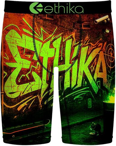 سروال داخلي رجالي من Ethika، قابل للتمدد في 4 اتجاهات مع حزام خصر مميز، لا راحة أثناء الركوب - الحائط in Kuwait